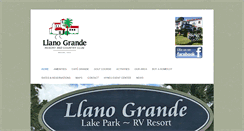 Desktop Screenshot of llanogranderesort.com